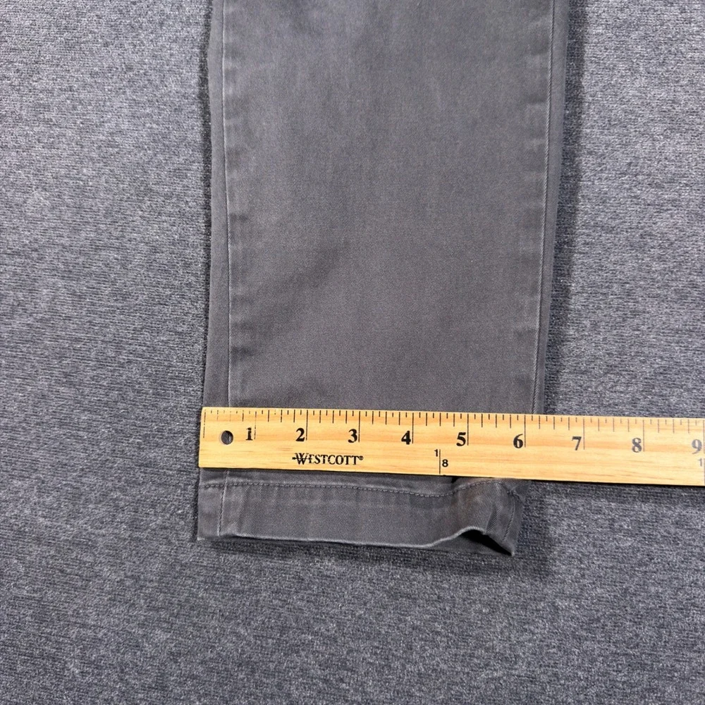 Banana Republic Chino Pants Mens 30x30 Gray Slim Fit Cotton Blend Casual Pant